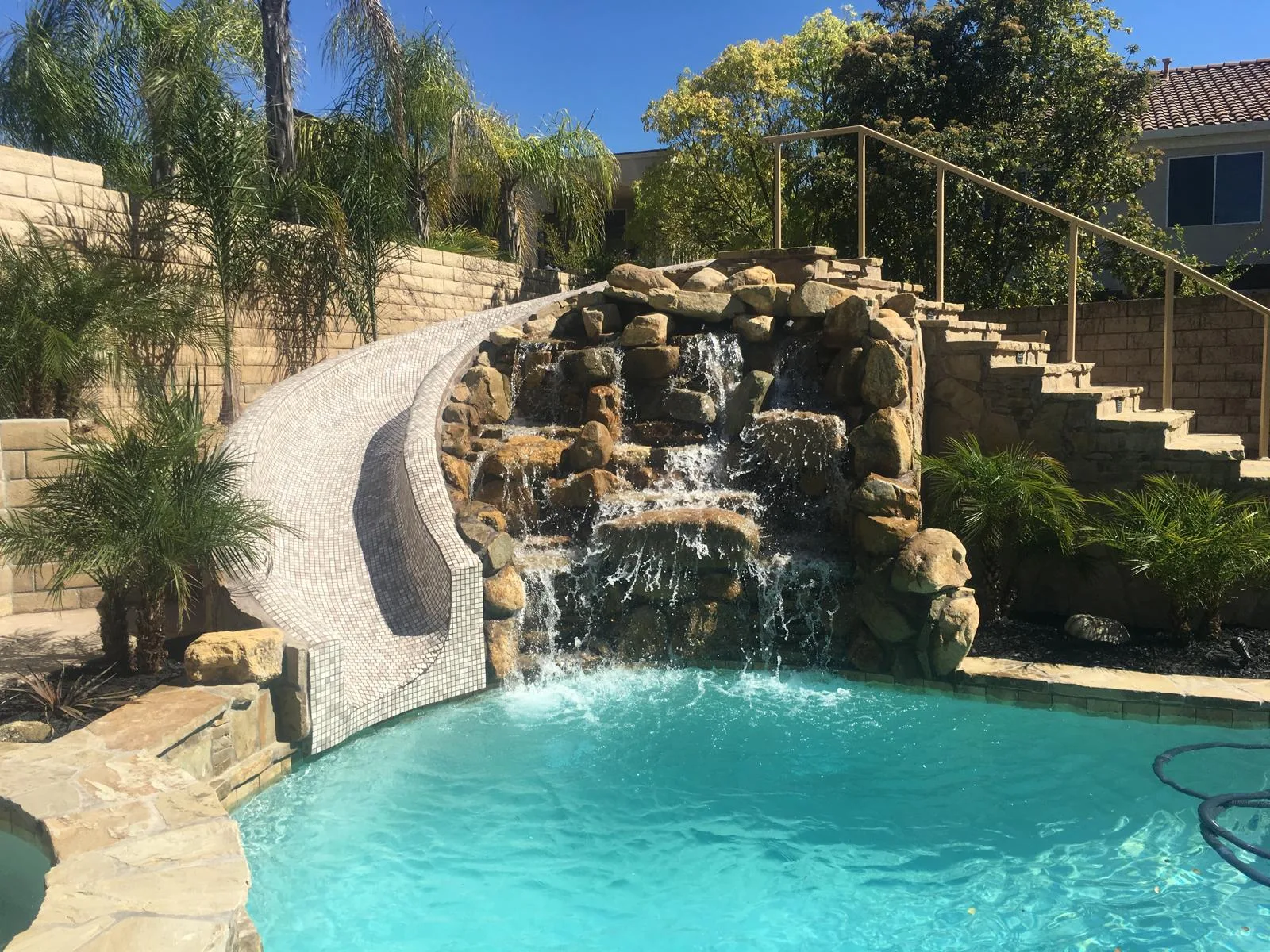 Poolside Water Feature Pasadena CA